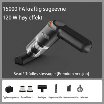 Nexora™ Kraftig Trådløs Bilstøvsuger | Kompakt & Høy Sugeeffekt