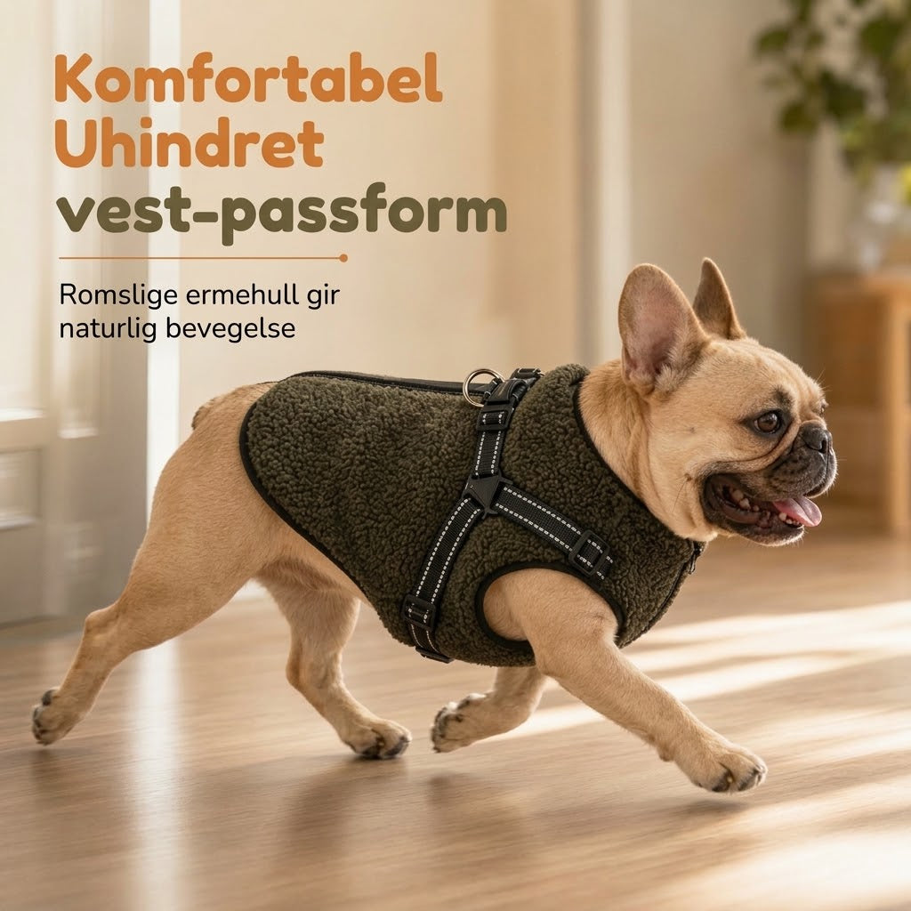 VaraLiving™ Varmt vinterdekken med refleks – Til små og mellomstore hunder