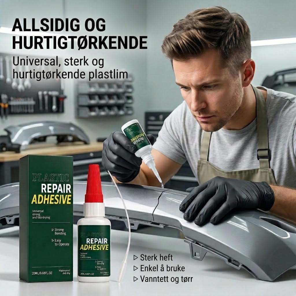VaraLiving™ Reparasjonslim for støtfanger – Sterkt plastlim til bilens interiør og eksteriør