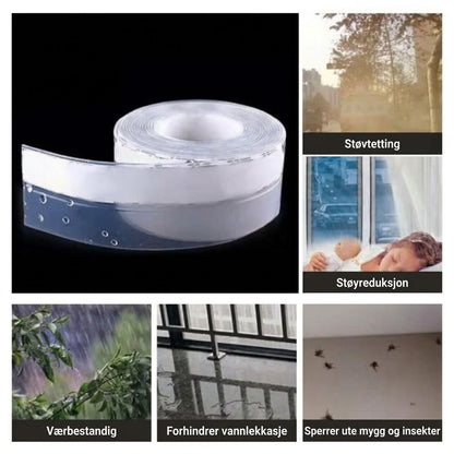 VaraLiving™ 5 m selvklebende tetningslist – Vindtett og lyddempende for dør og vindu