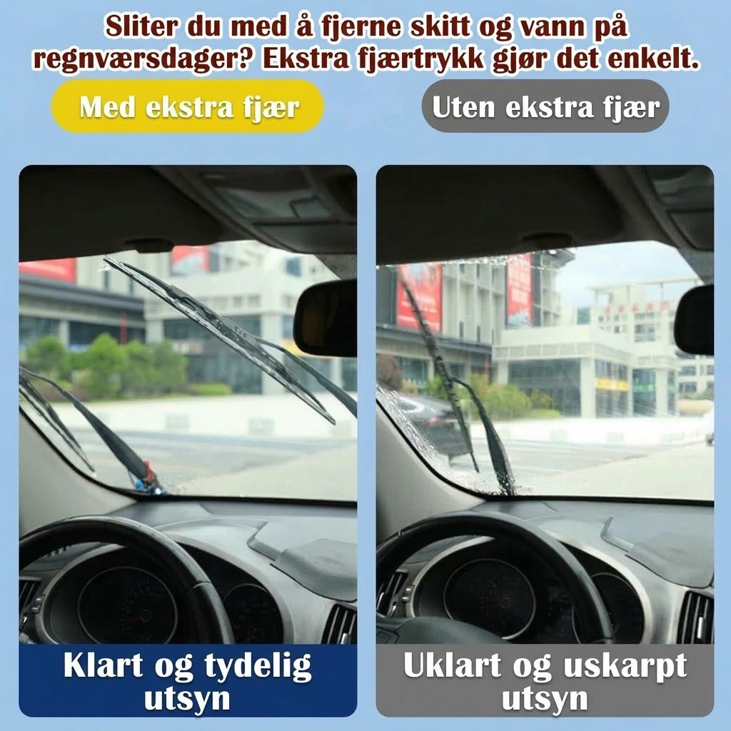 VaraLiving™ Trykkfjær til vindusvisker – Universell forsterker for bedre viskertrykk
