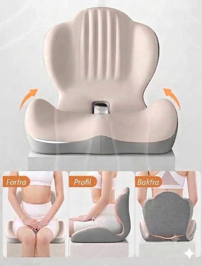 ErgoRelief™ Ergonomisk Sittepute i Minneskum | Mot Ryggsmerter