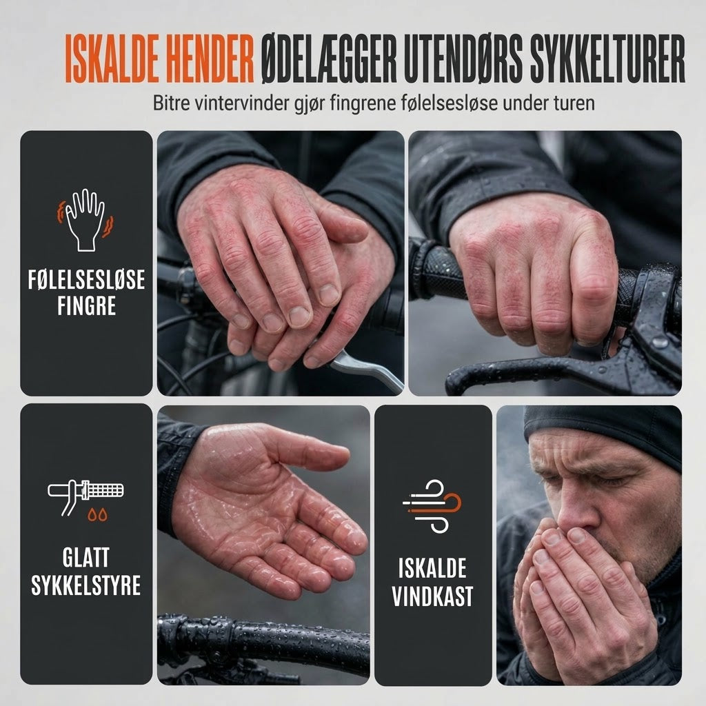 VaraLiving™ Vanntette vinterhansker – Varme hansker med touch-skjerm for sykling og friluftsliv