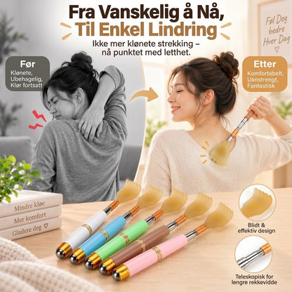 OmniLiving™ Teleskopisk Kløpinne i Rustfritt Stål | Ergonomisk Ryggkløer
