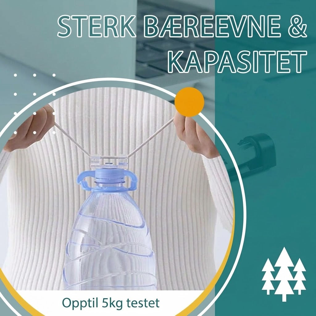 VaraLiving™ Selvklebende kabelklips (100-pakning) – Hold orden på ledningene