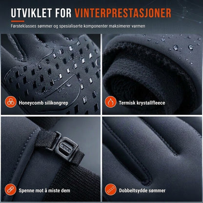 VaraLiving™ Vanntette vinterhansker – Varme hansker med touch-skjerm for sykling og friluftsliv