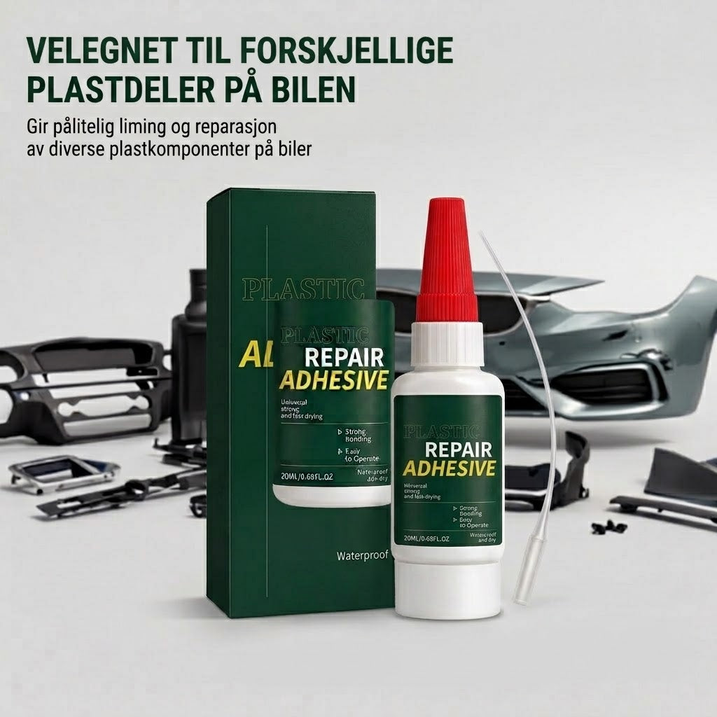 VaraLiving™ Reparasjonslim for støtfanger – Sterkt plastlim til bilens interiør og eksteriør