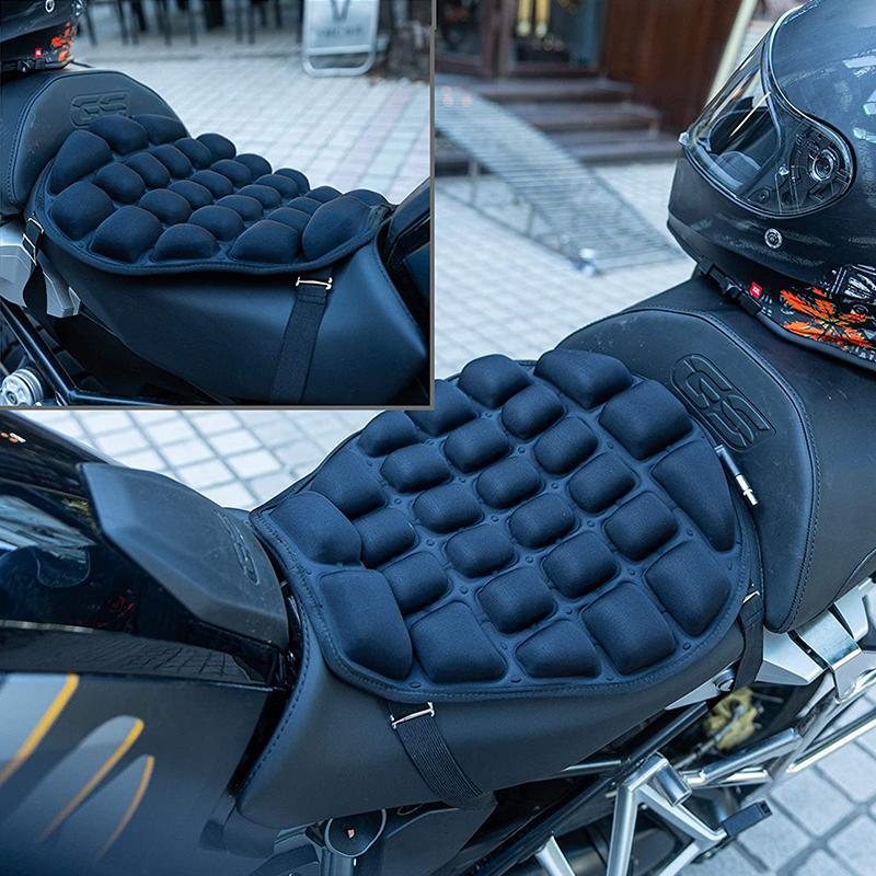 NovaPulse™ Ergonomisk Motorsykkelpute | Sklisikker & Pustende Setepute