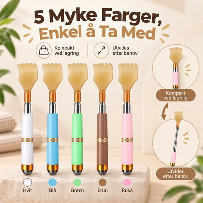 OmniLiving™ Teleskopisk Kløpinne i Rustfritt Stål | Ergonomisk Ryggkløer