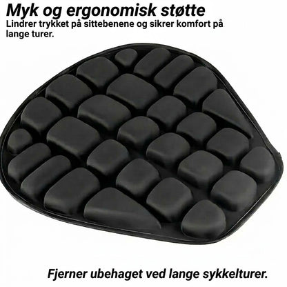 NovaPulse™ Ergonomisk Motorsykkelpute | Sklisikker & Pustende Setepute