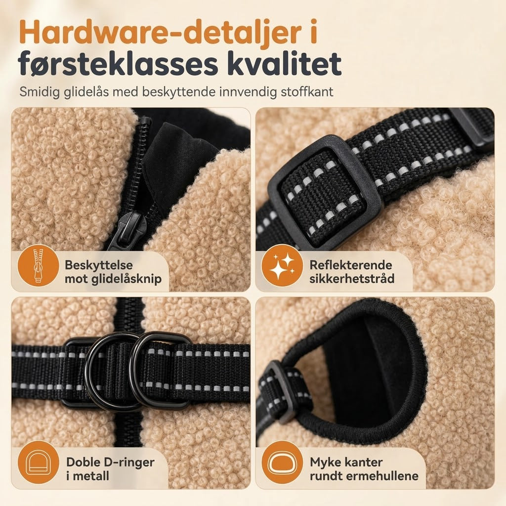VaraLiving™ Varmt vinterdekken med refleks – Til små og mellomstore hunder