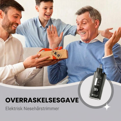 SilkEase™ Presis Nese- og Ørehårstrimmer med LED-skjerm