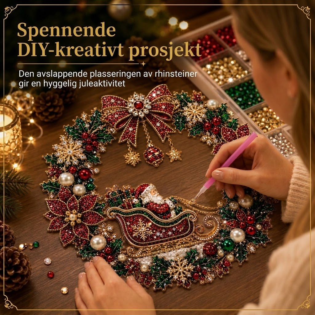 VaraLiving™ DIY diamantmaleri-sett til jul