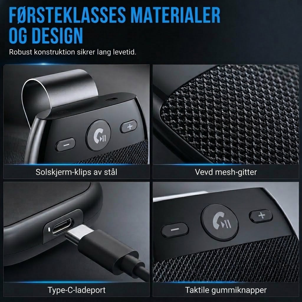VaraLiving™ SP11 handsfree Bluetooth-høyttaler for bil