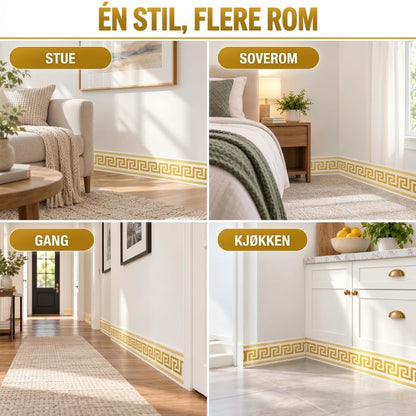 VaraLiving™ Selvklebende vegg- og kantlist – Slitesterk PVC med enkel montering