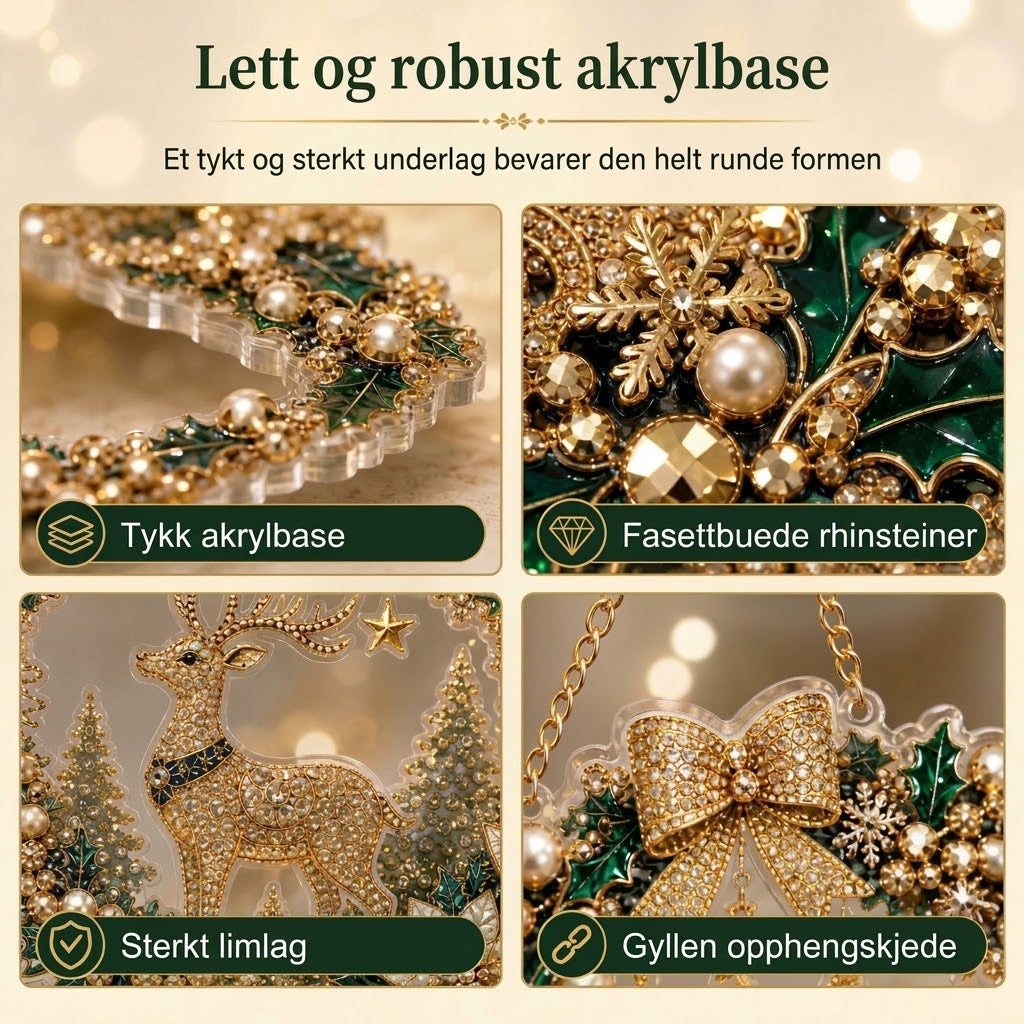 VaraLiving™ DIY diamantmaleri-sett til jul