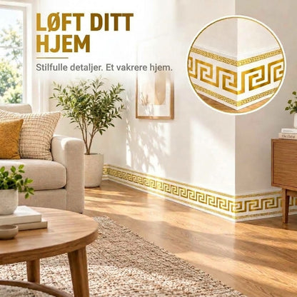 VaraLiving™ Selvklebende vegg- og kantlist – Slitesterk PVC med enkel montering