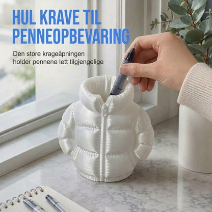 VaraLiving™ 3D-printet blyantholder – Støtdempende skrivebordsorganisator for kontor og studie