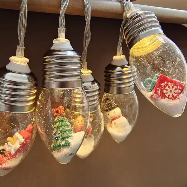 VaraLiving™ LED-lyskjede for juletre og hage – Koselig julebelysning med pærer