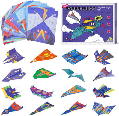 VaraLiving™ Kreativt papirflysett (16 stk.) – Fargerike fly for kreativ lek og moro for barn