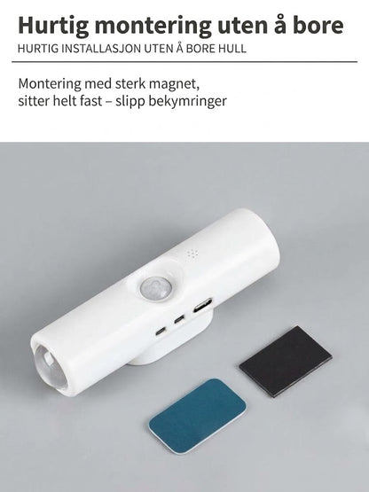 VaraLiving™ Oppladbar sensorlampe – Trådløs LED med magnetisk feste