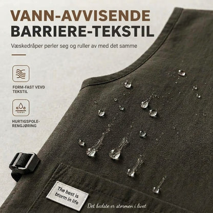 VaraLiving™ Vestforkle for kjøkken – Vanntett, oljeavvisende og behagelig uten nakkebånd