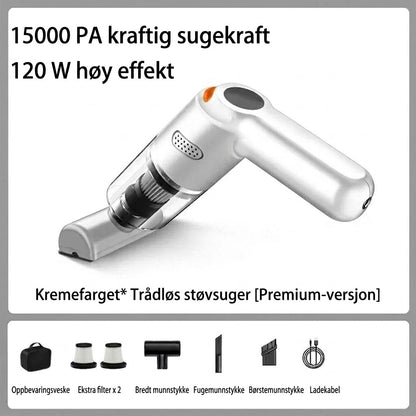 Nexora™ Kraftig Trådløs Bilstøvsuger | Kompakt & Høy Sugeeffekt