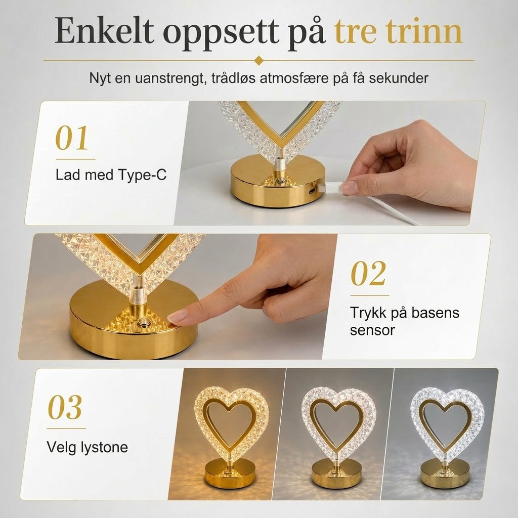 VaraLiving™ Geometrisk krystall nattlampe
