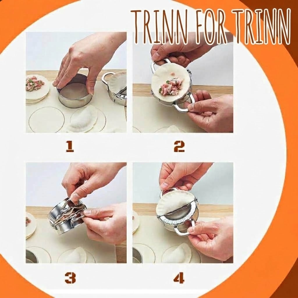 VaraLiving™ Manuell melbolle- og dumplingformer (3-delt sett)