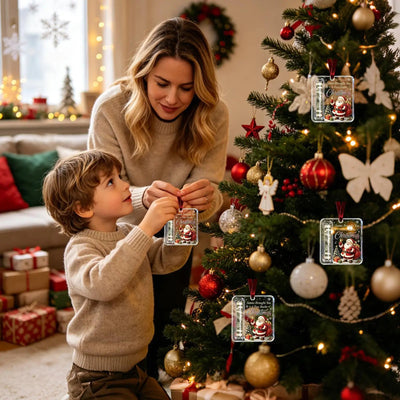 VaraLiving™ Stående akryl julepengeholder – Kreativ juletrepynt til kontanter og gavekort