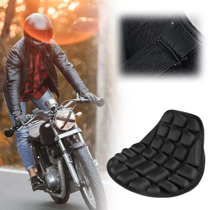 NovaPulse™ Ergonomisk Motorsykkelpute | Sklisikker & Pustende Setepute