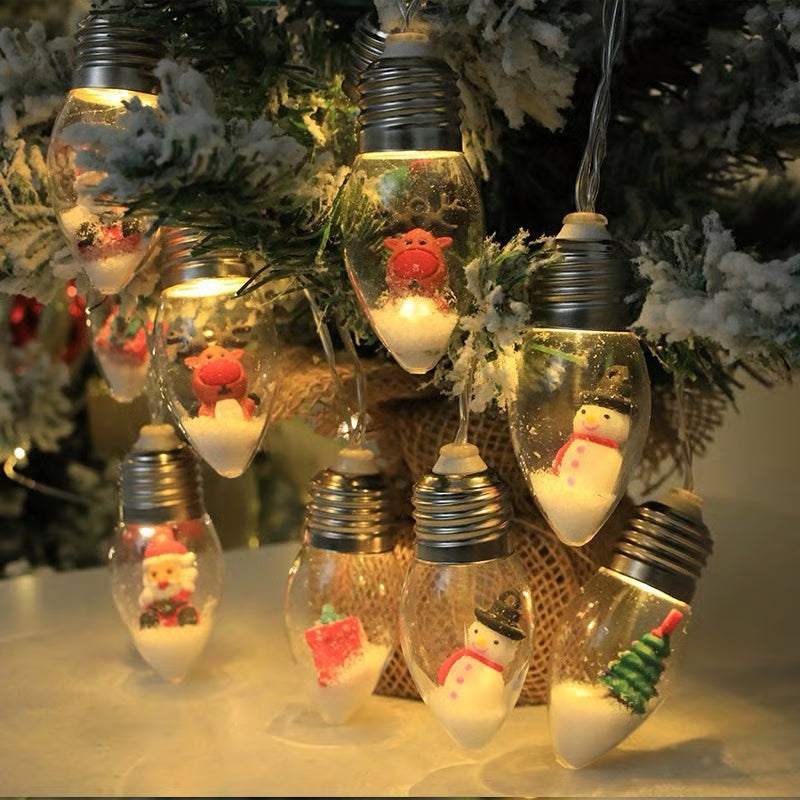 VaraLiving™ LED-lyskjede for juletre og hage – Koselig julebelysning med pærer
