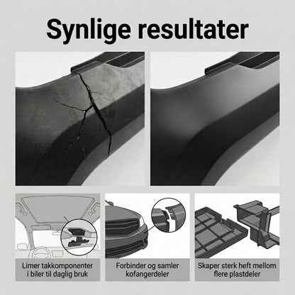 VaraLiving™ Reparasjonslim for støtfanger – Sterkt plastlim til bilens interiør og eksteriør