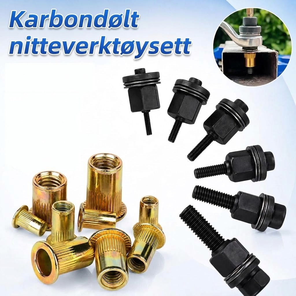 ProShield™ Universal Blindmutterverktøy-sett | Profesjonelt Nitteverktøy