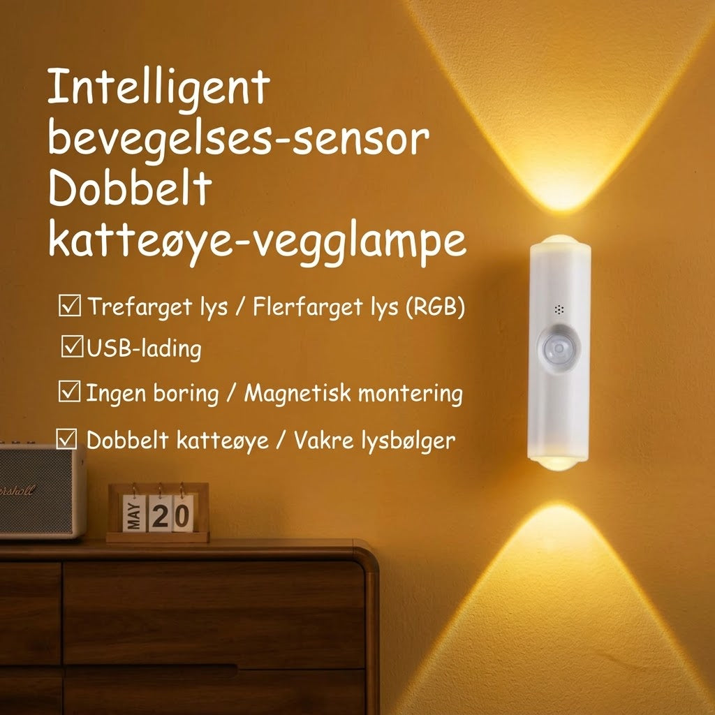 VaraLiving™ Oppladbar sensorlampe – Trådløs LED med magnetisk feste