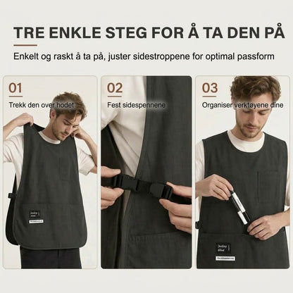 VaraLiving™ Vestforkle for kjøkken – Vanntett, oljeavvisende og behagelig uten nakkebånd