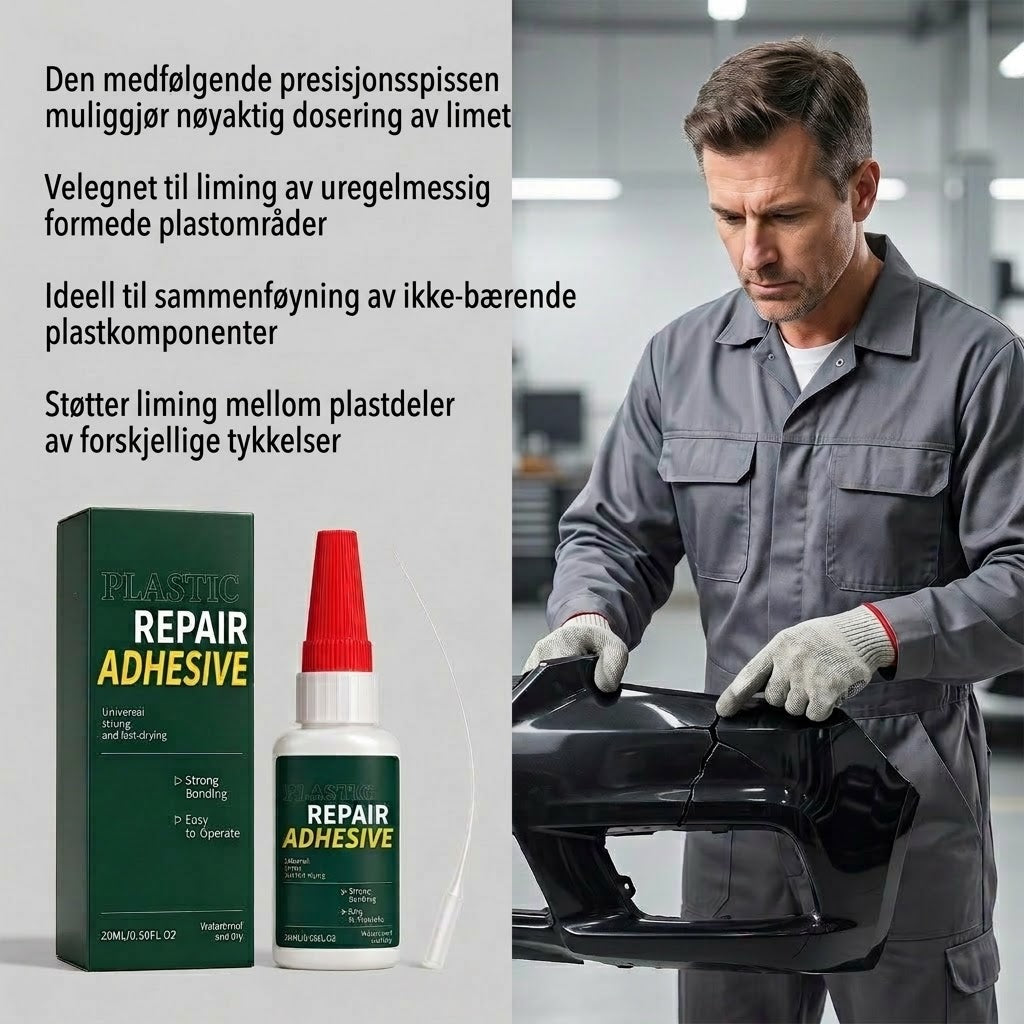 VaraLiving™ Reparasjonslim for støtfanger – Sterkt plastlim til bilens interiør og eksteriør