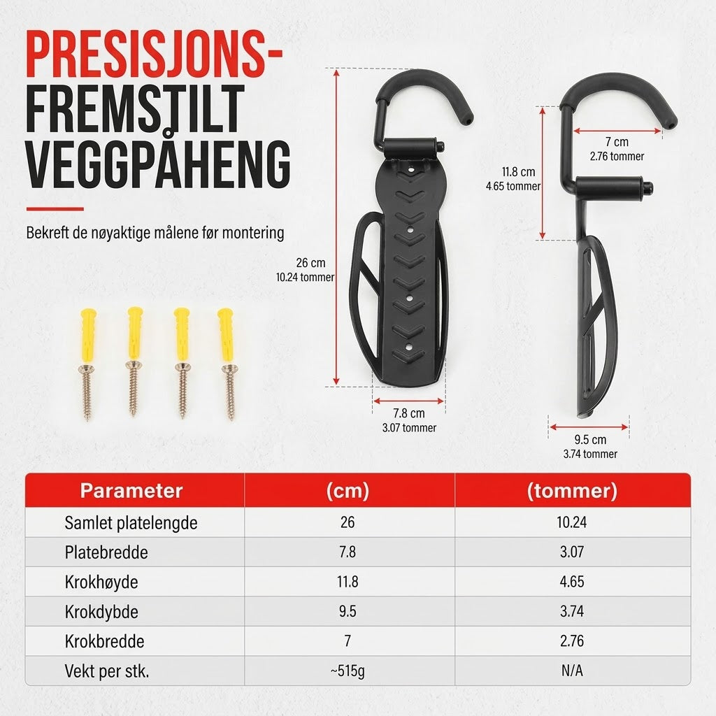 VaraLiving™ Veggoppheng for sykkel