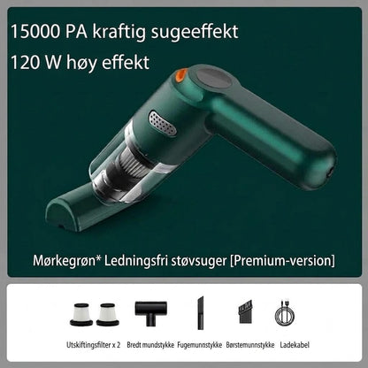 Nexora™ Kraftig Trådløs Bilstøvsuger | Kompakt & Høy Sugeeffekt