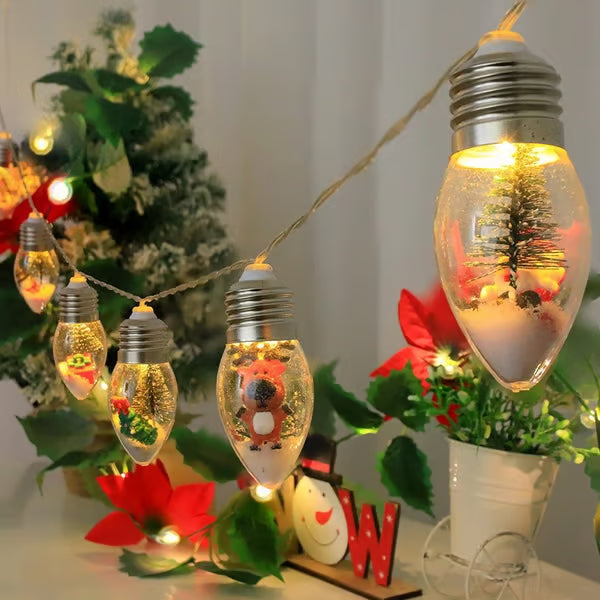 VaraLiving™ LED-lyskjede for juletre og hage – Koselig julebelysning med pærer