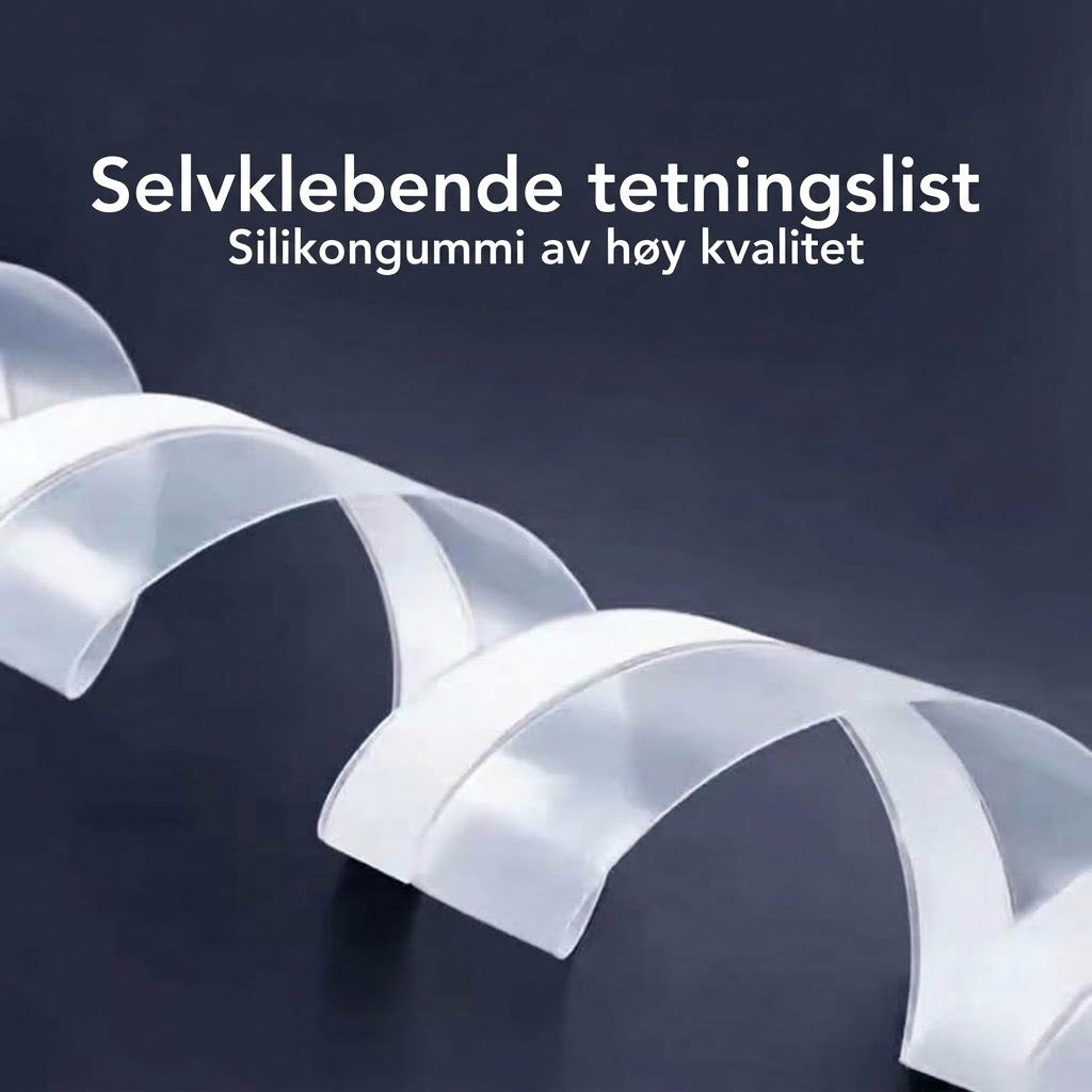 VaraLiving™ 5 m selvklebende tetningslist – Vindtett og lyddempende for dør og vindu