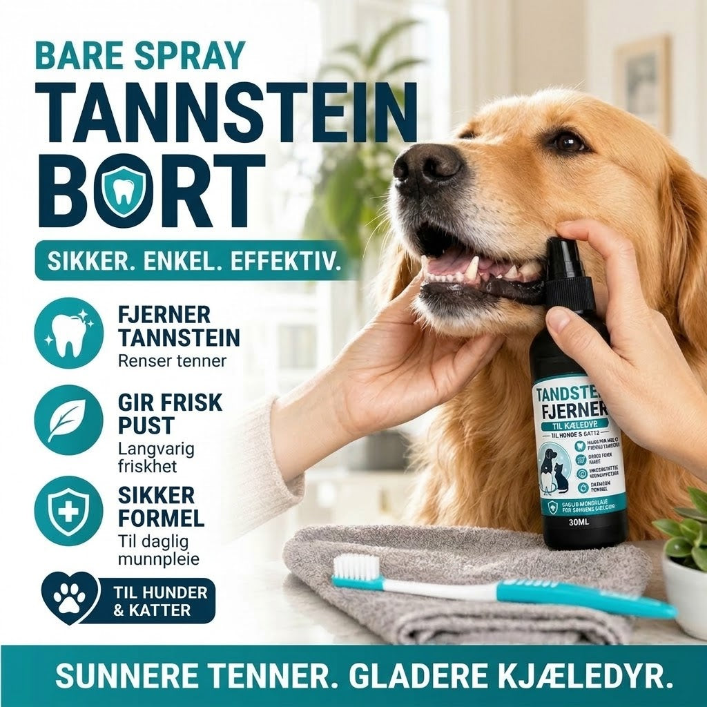 VaraLiving™ Skånsom tannpleiespray til kjæledyr