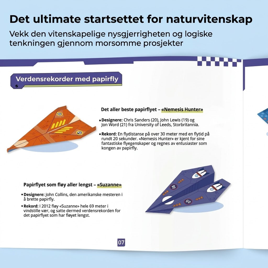 VaraLiving™ Kreativt papirflysett (16 stk.) – Fargerike fly for kreativ lek og moro for barn