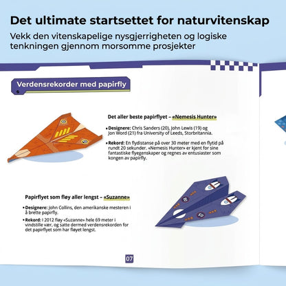 VaraLiving™ Kreativt papirflysett (16 stk.) – Fargerike fly for kreativ lek og moro for barn