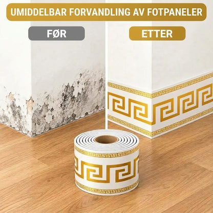 VaraLiving™ Selvklebende vegg- og kantlist – Slitesterk PVC med enkel montering