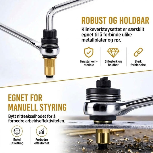 ProShield™ Universal Blindmutterverktøy-sett | Profesjonelt Nitteverktøy