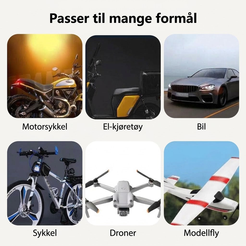 OmniLiving™ Trådløs LED-lysstripe med Fjernkontroll (8 Farger)