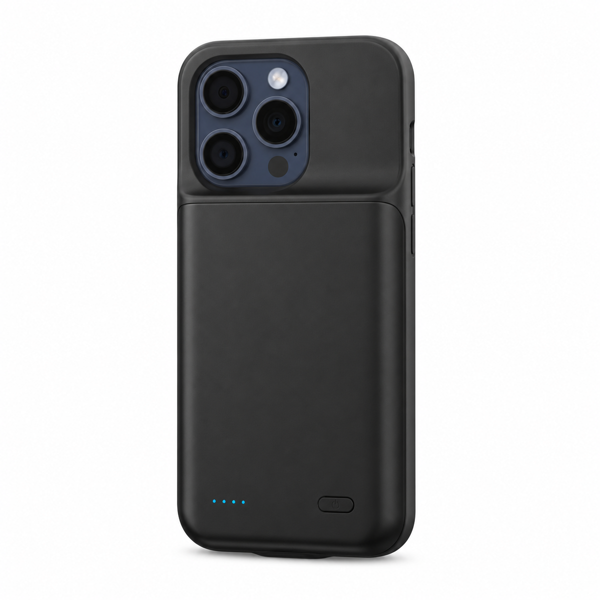 VaraTech™ iPhone batterideksel med 4 LED-indikatorer – Praktisk powerbank-deksel på farten