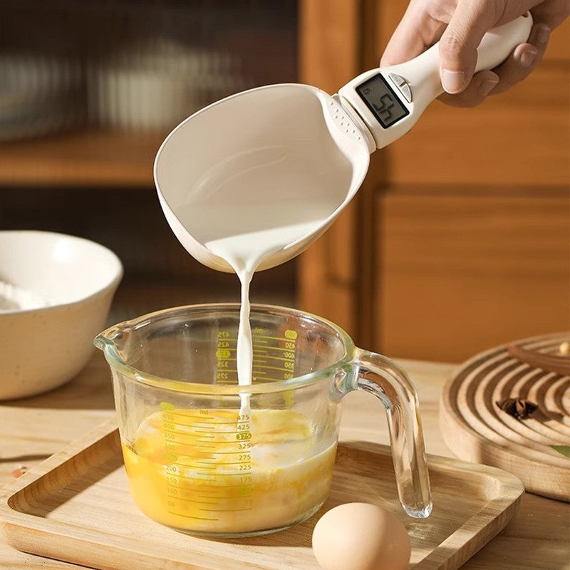 ChefEase™ Digital Måleskje med LCD-skjerm | Elektronisk Skjevekt med 1 g Presisjon