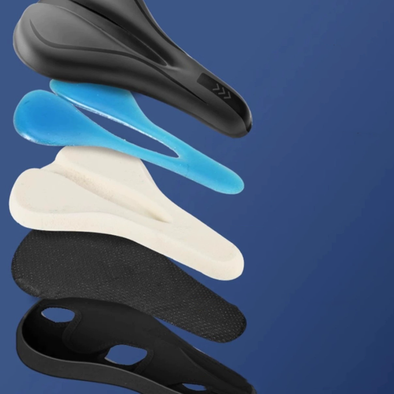 NovaPulse™ Ergonomisk Sykkelsetetrekk i Silikon | Støtdempende & Mykt